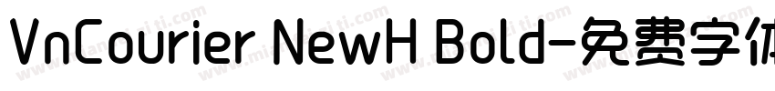 VnCourier NewH Bold字体转换